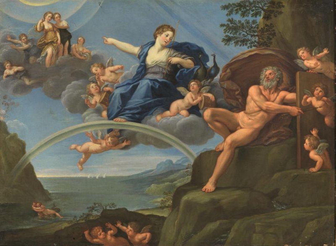 JUNO ASKS AEOLUS TO UNLEASH THE STORM by BOLOGNESE SCHOOL