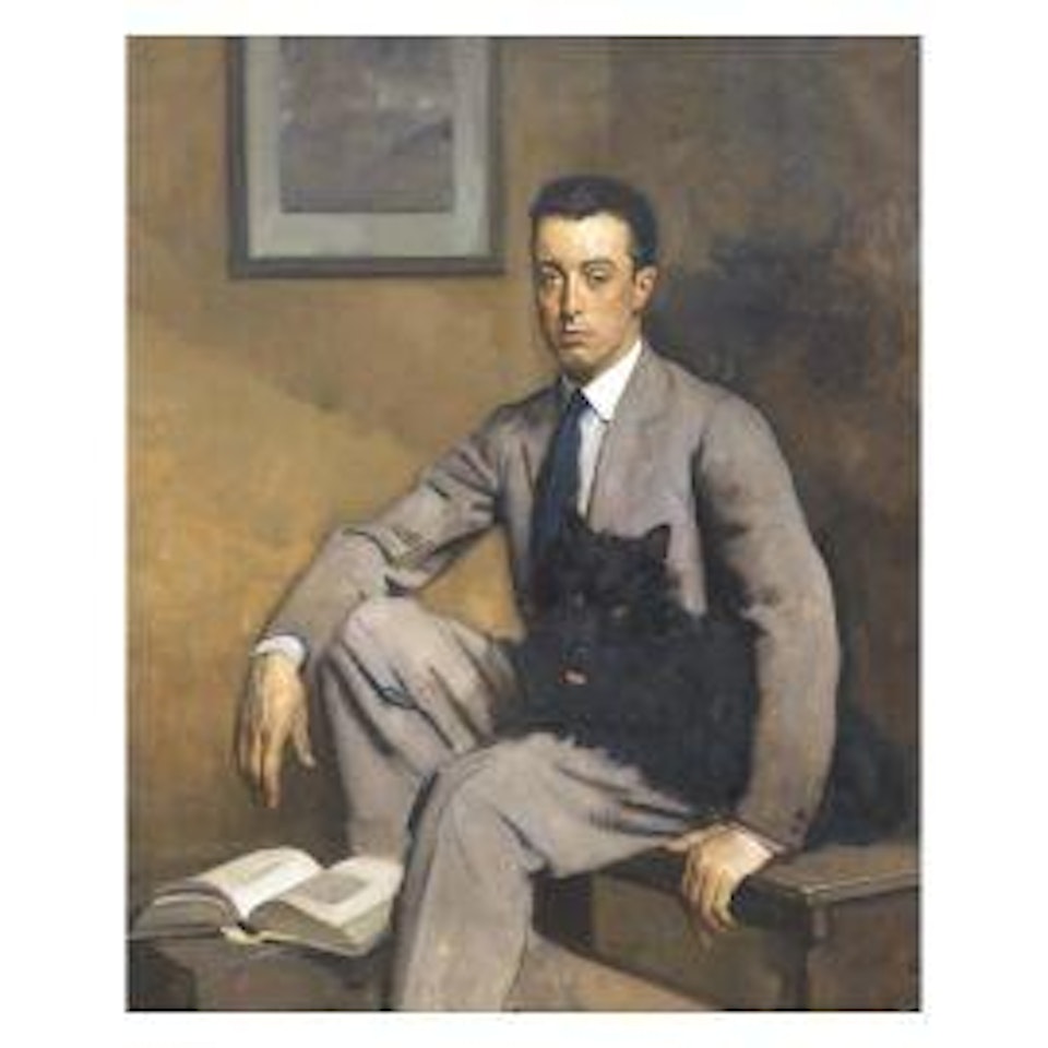 PORTRAIT OF A GENTLEMAN WITH TERRIER by Italian School