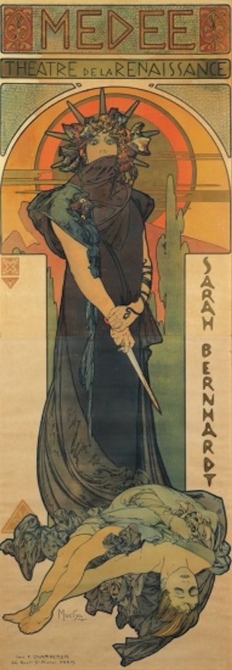 Medee / Sarah Berhardt by Alphonse Mucha