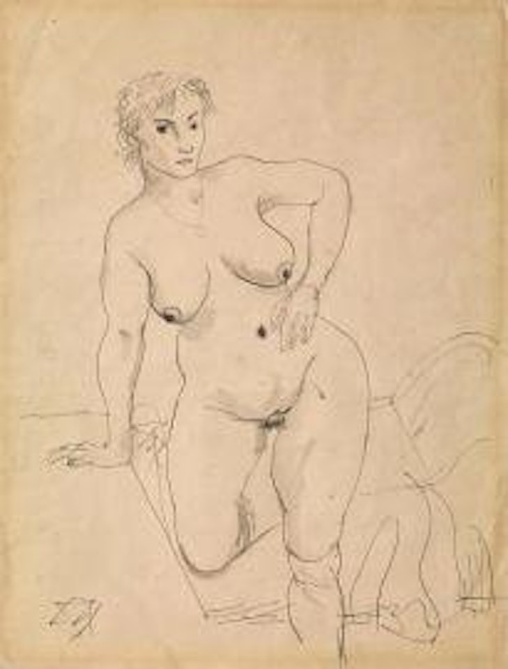 Naked female by Otto Dix