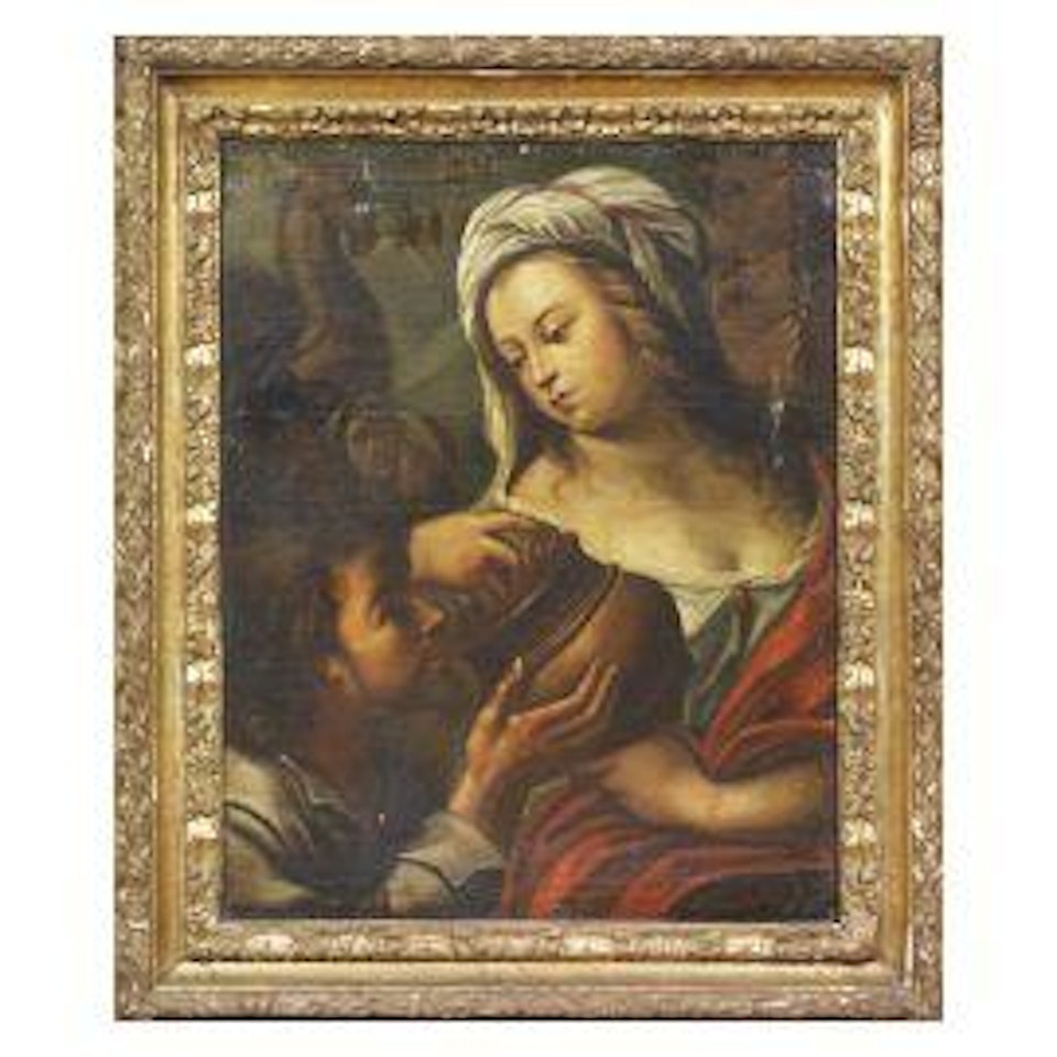 CRISTO E LA SAMARITANA AL POZZO by Neapolitan School