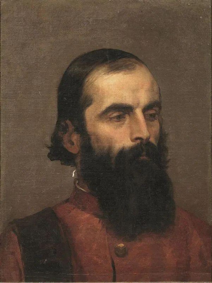 HEAD OF A VENETIAN SENATOR by Francesco Hayez