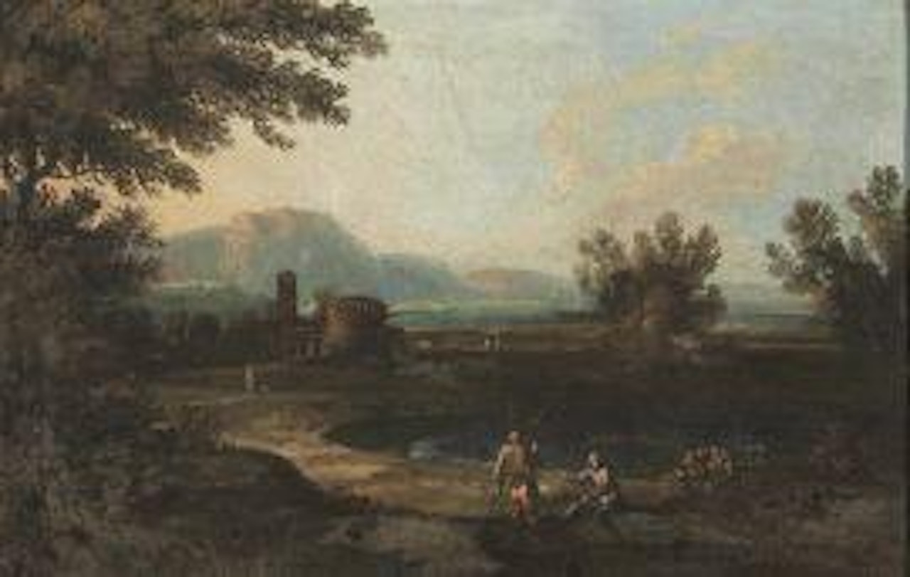 LAKE LANDSCAPE by Flemish School