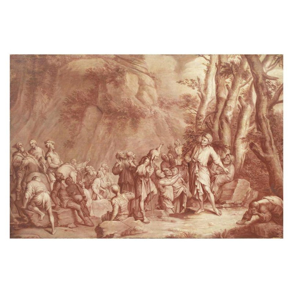 DIOGENES THROWS AWAY THE BOWL by Italian School
