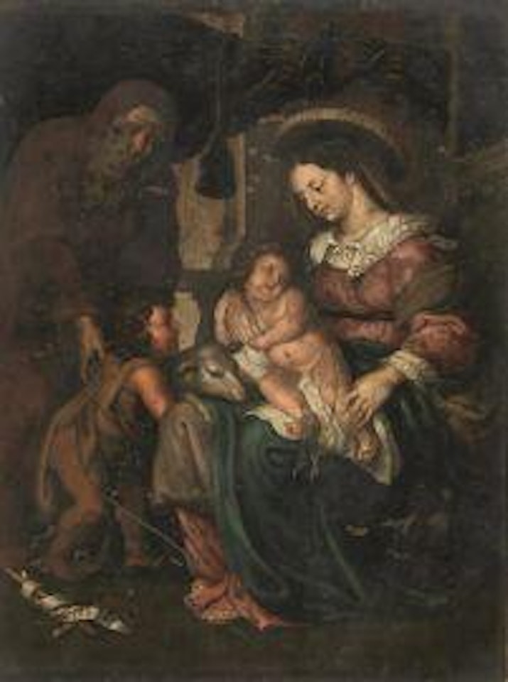 MADONNA WITH CHILD, SAINT JOHN AND SAINT ELIZABETH by Flemish School