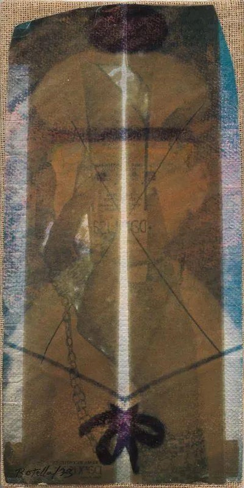 WITHOUT TITLE by Mimmo Rotella