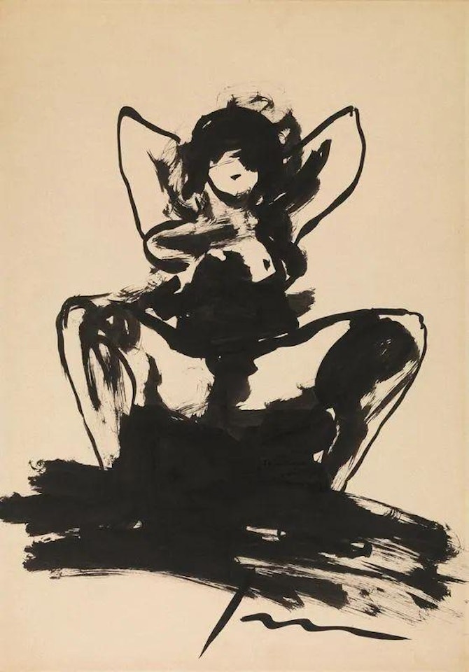 FEMALE NUDE by Lucio Fontana