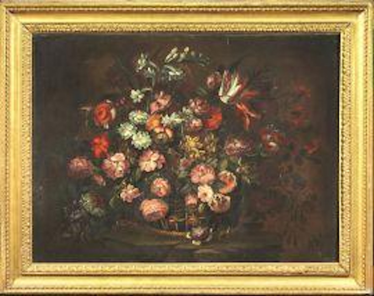 STILL LIFE WITH FLOWER VASE by Roman School