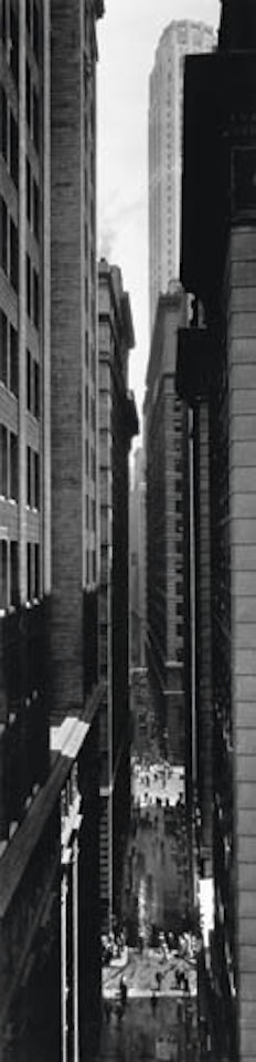 View of Exchange Place from Broadway, New York by Berenice Abbott
