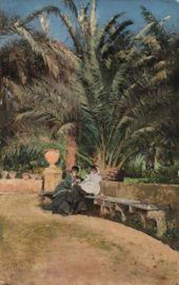 CONVERSATION IN THE GARDEN by Giuseppe de Nittis
