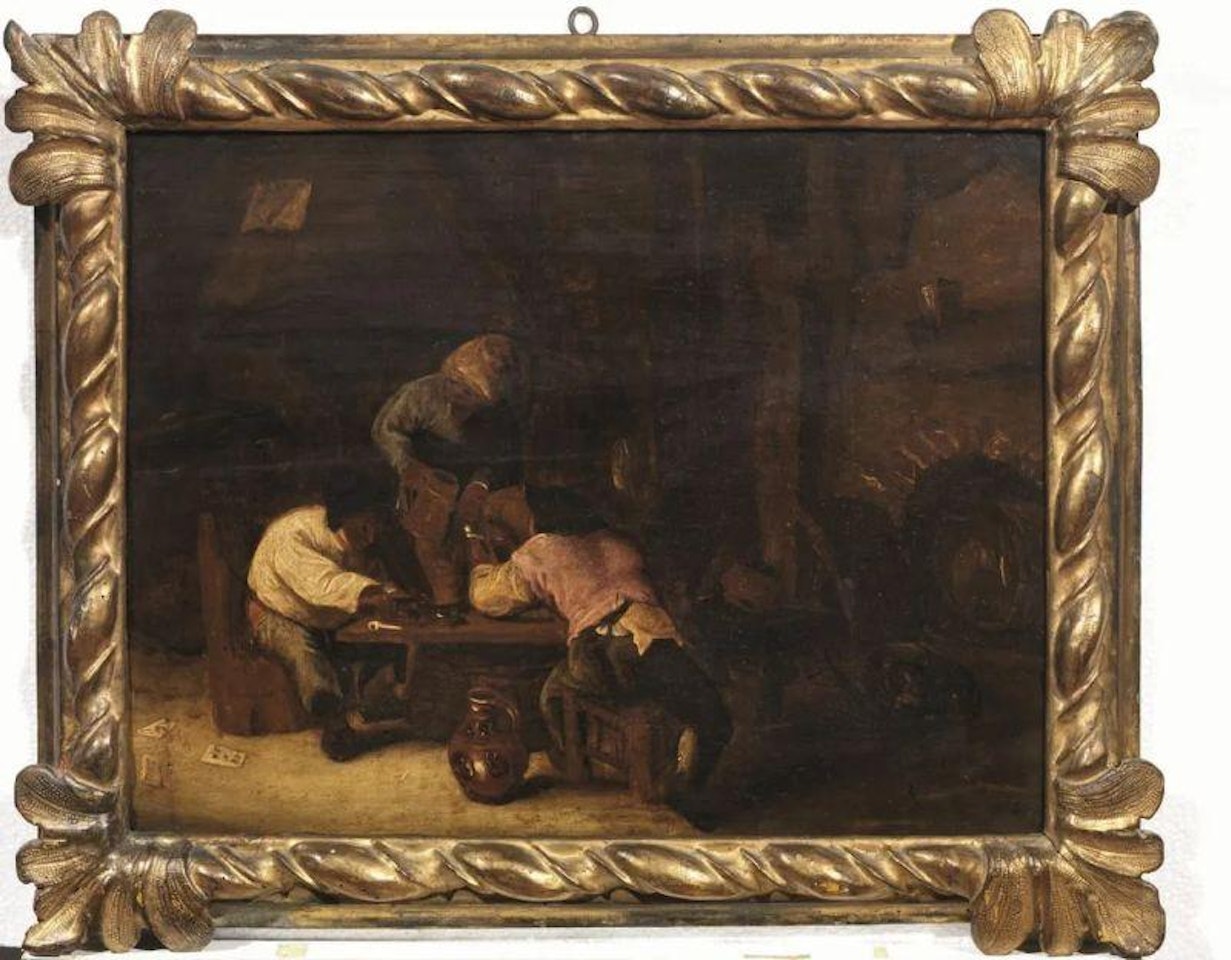 INTERIOR OF OSTERIA WITH DRINKERS by Dutch School