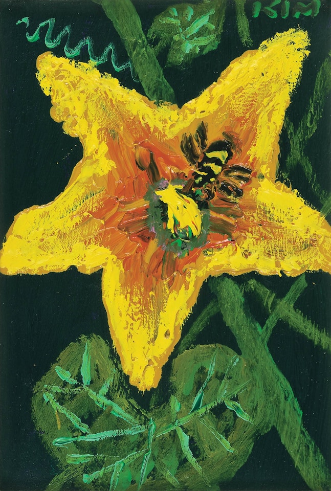 Pumpkin Flower by Kim Chong Hak