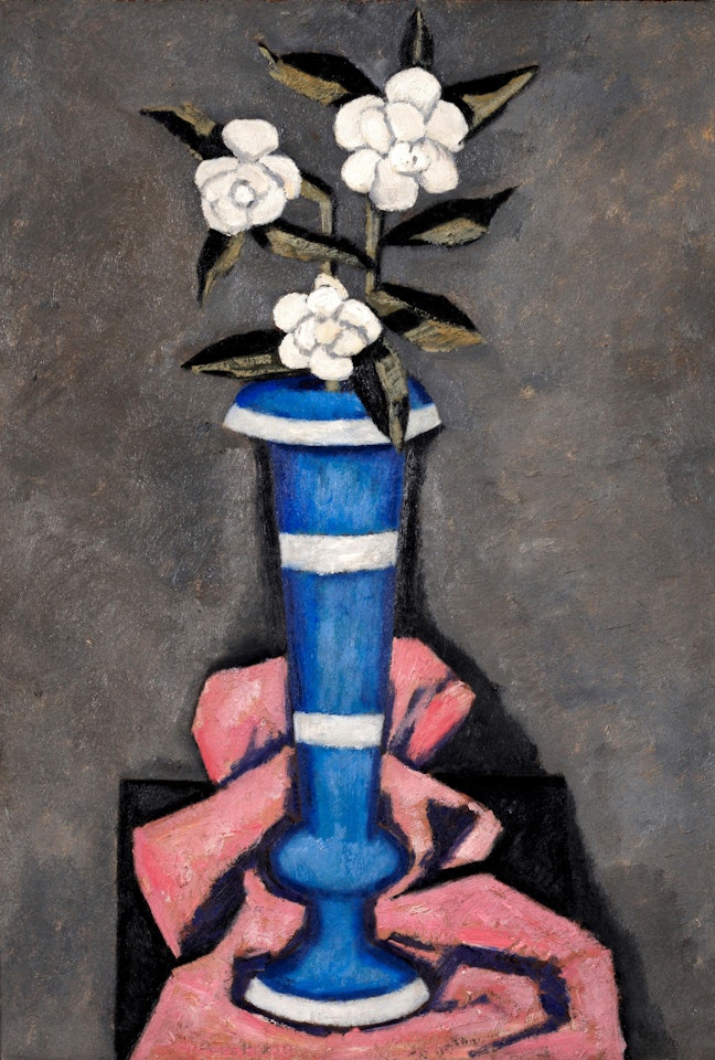 Camellias in a Vase by Marsden Hartley