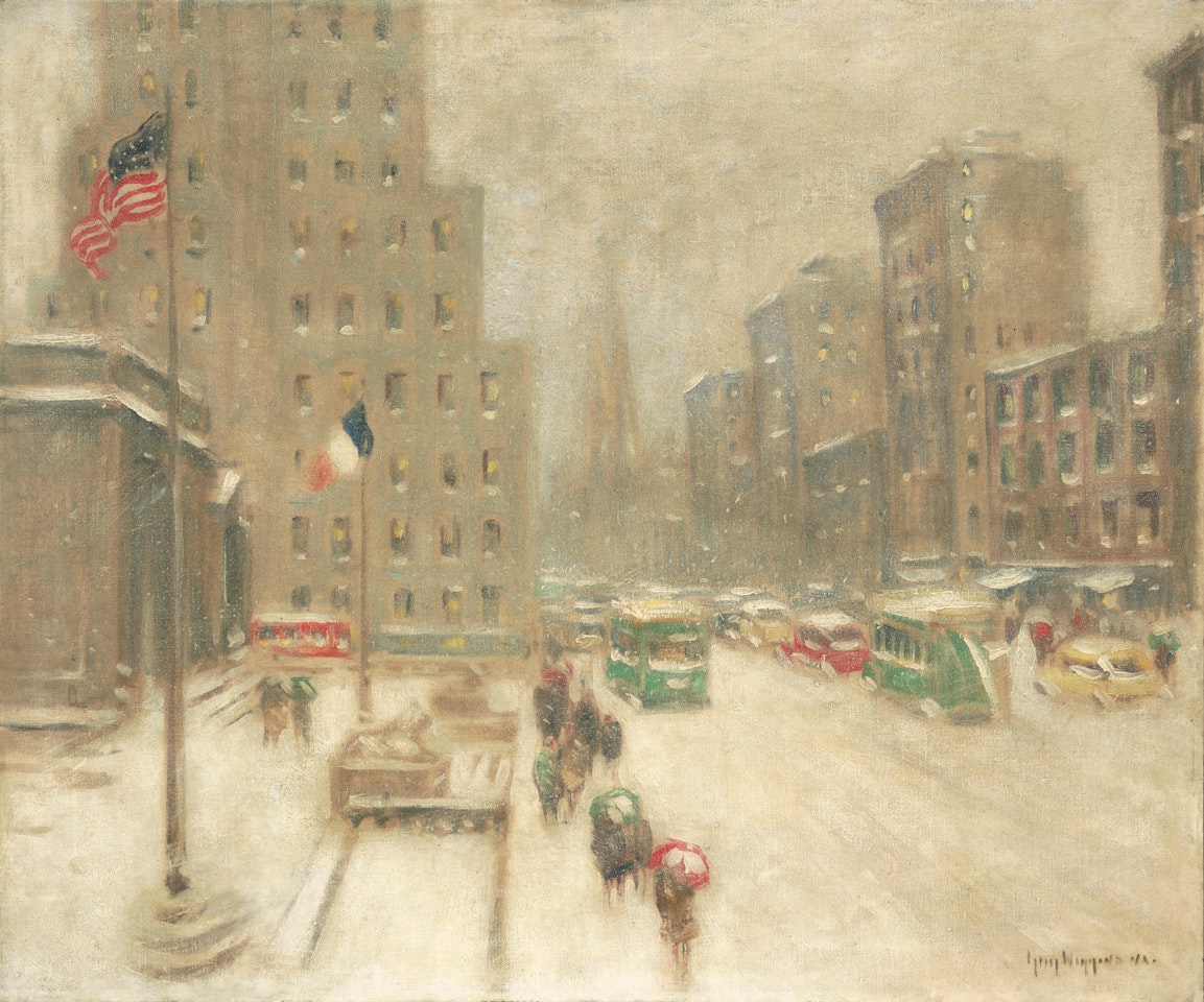 Fifth Avenue in the Snow by Guy Carleton Wiggins