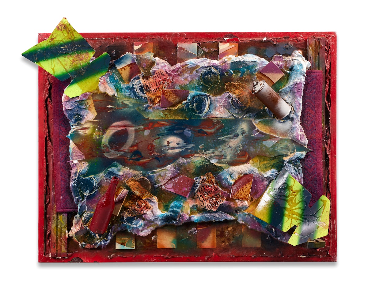 Ripped Brail Twice Fresco by Rammellzee