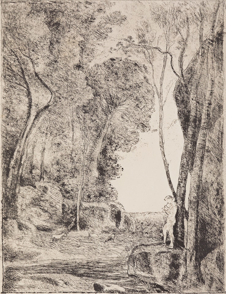 Le Petit Berger by Jean Baptiste Camille Corot