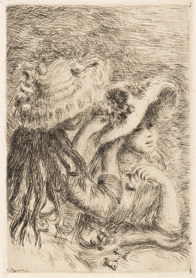 Le Chapeau Épinglé (3e planche) by Pierre-Auguste Renoir