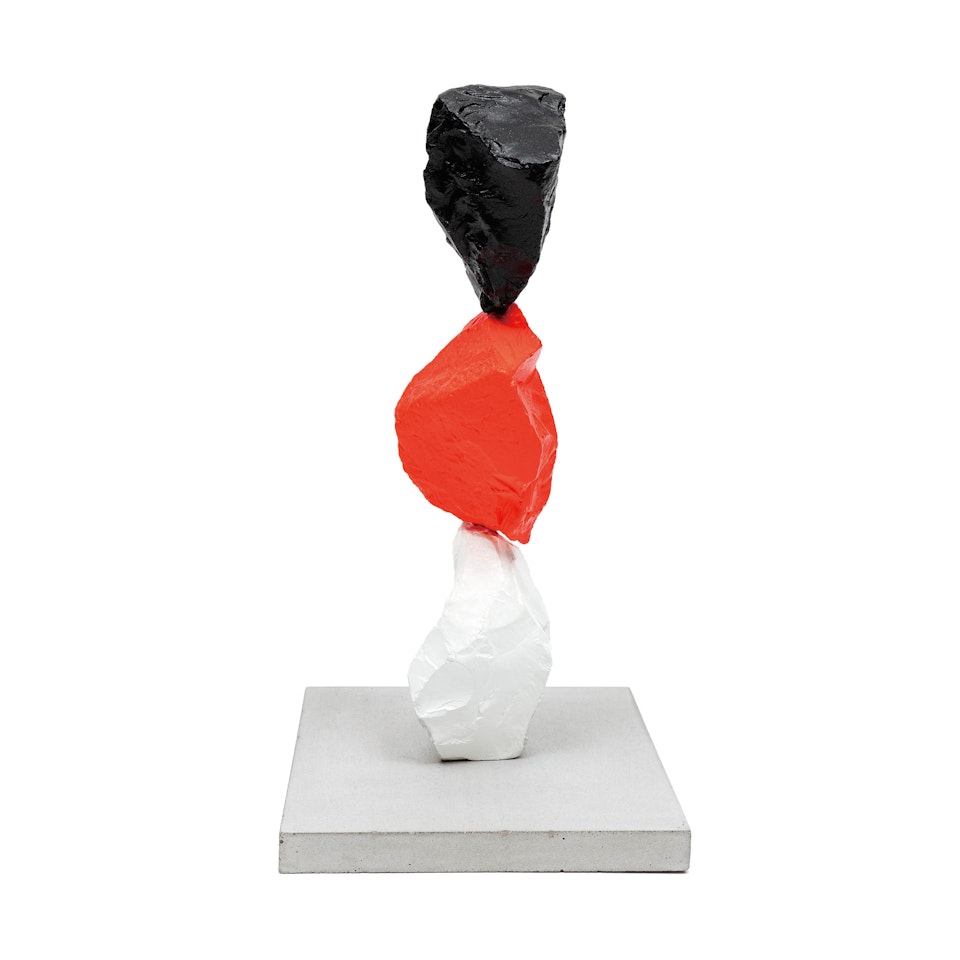 Small White Red Black Mountain (; ) by Ugo Rondinone