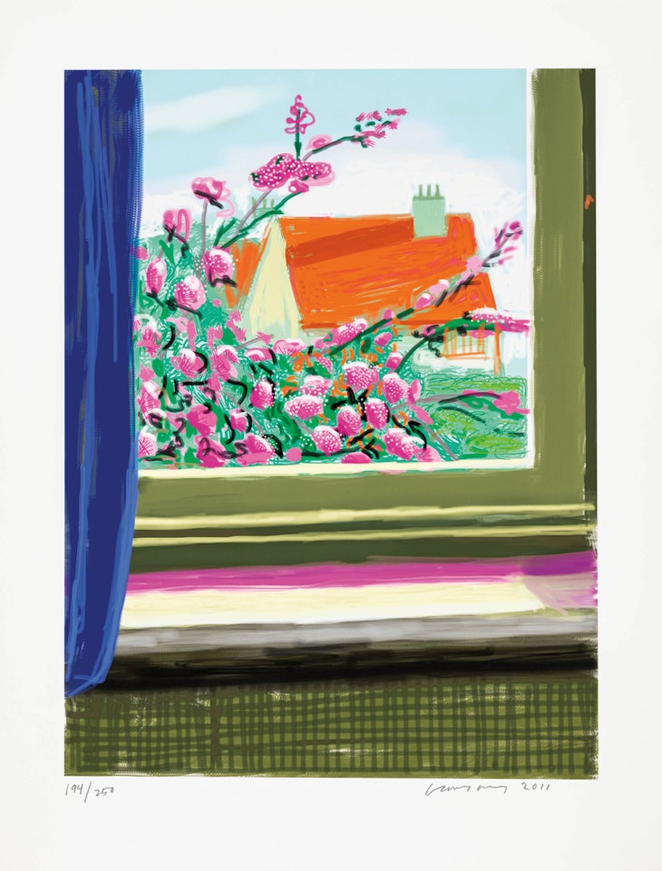 My Window, ‘No. 778", 17th April 2011 with Art Edition Book by David Hockney