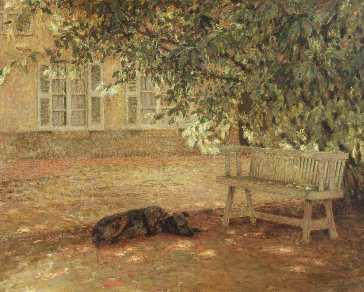 Le Banc (Gerberoy) by Henri Le Sidaner