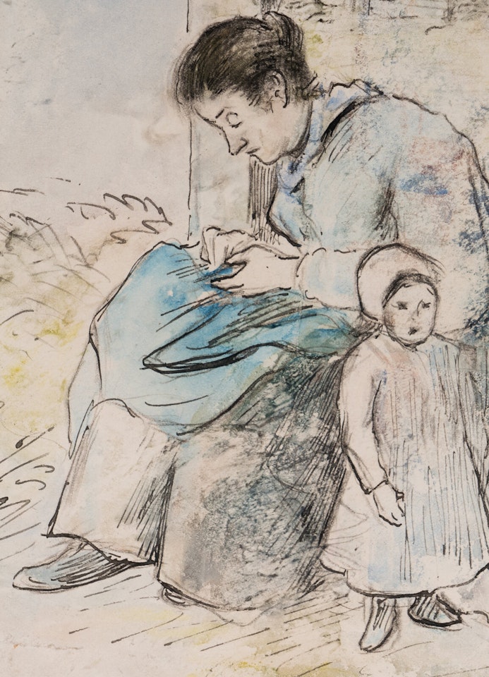 Mother and Child by Camille Pissarro