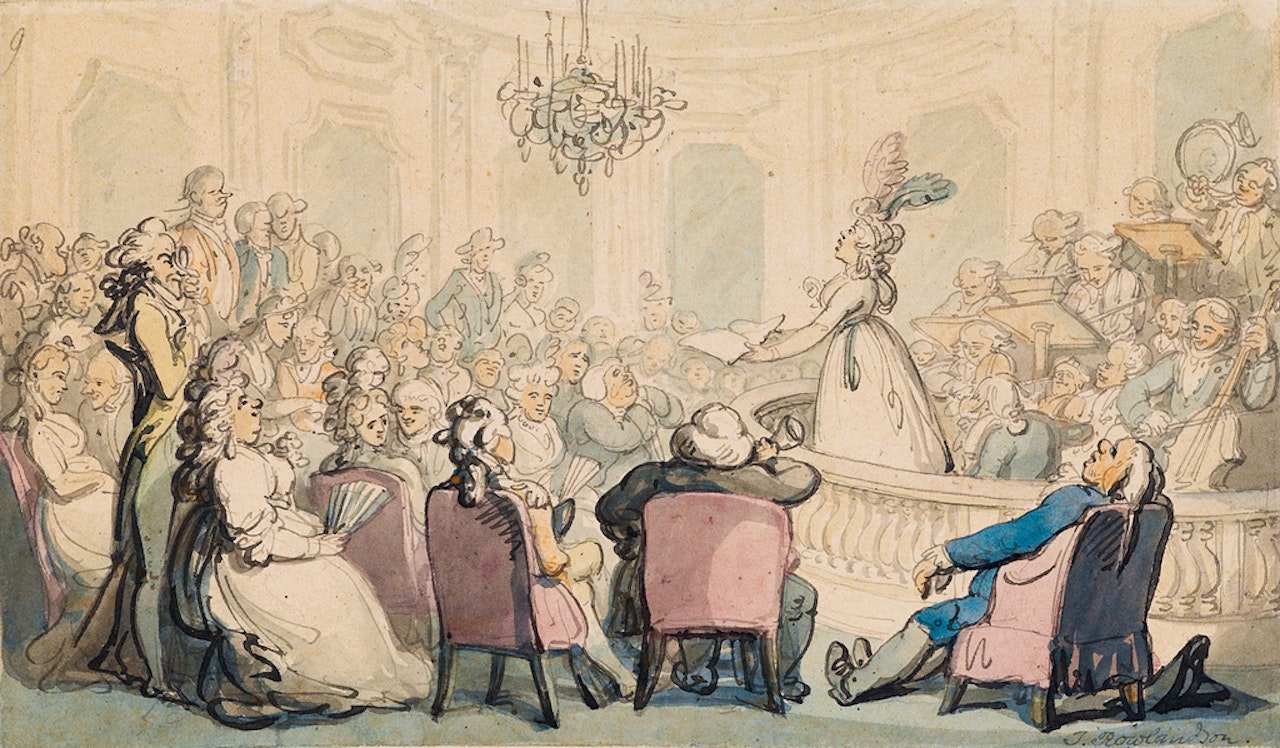 The Famous Soprano by Thomas Rowlandson