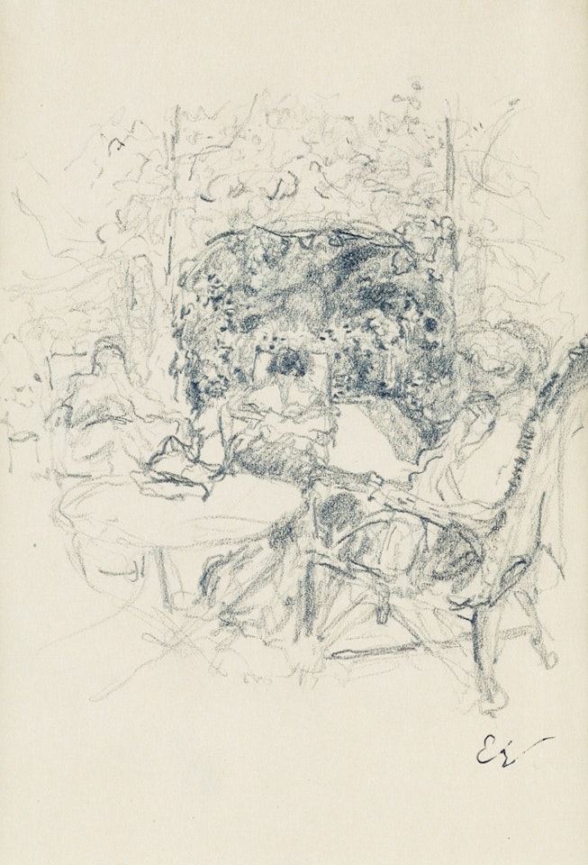 Madame Hessel et deuz amies autour d'une table by Édouard Vuillard