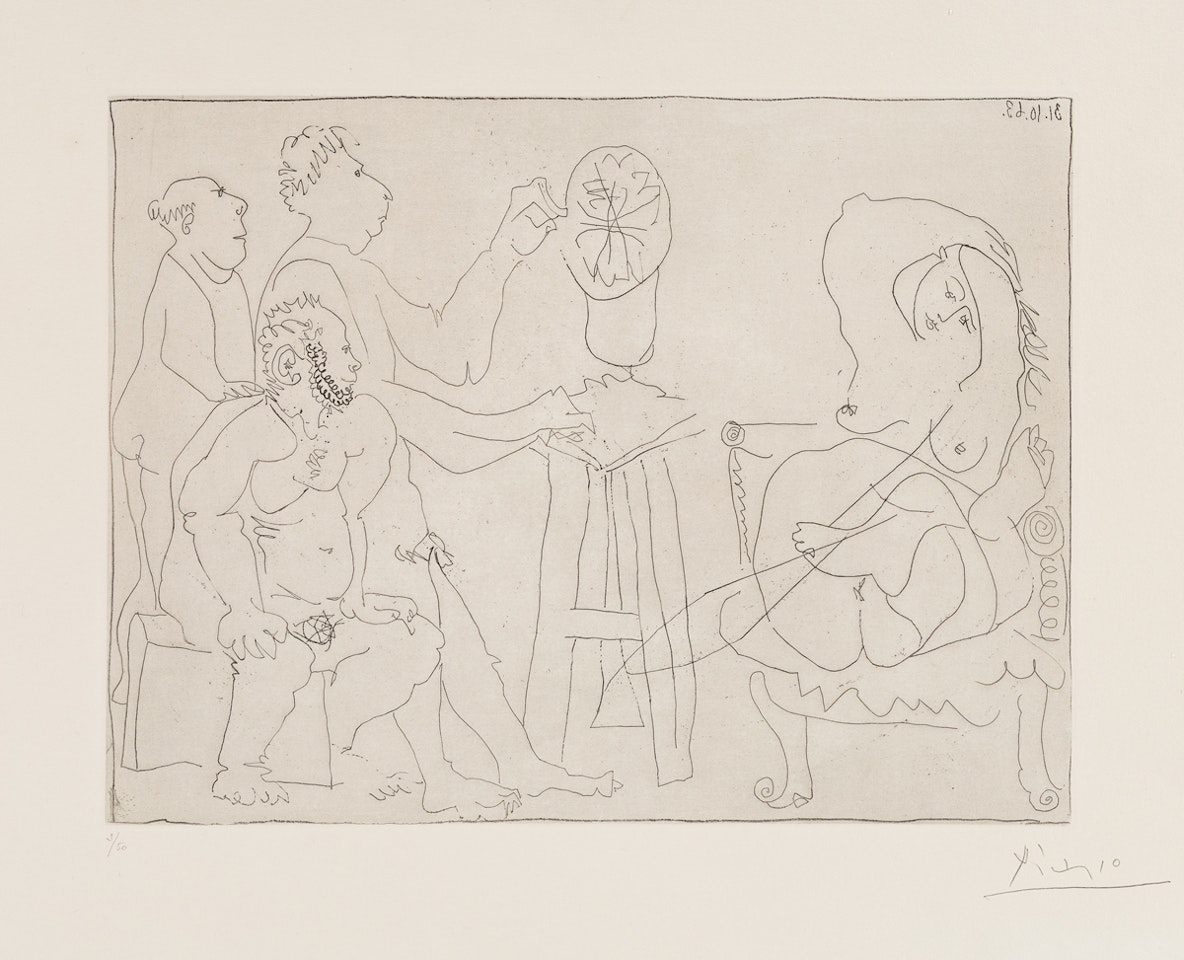 Dans l'Atelier du Sculpteur by Pablo Picasso