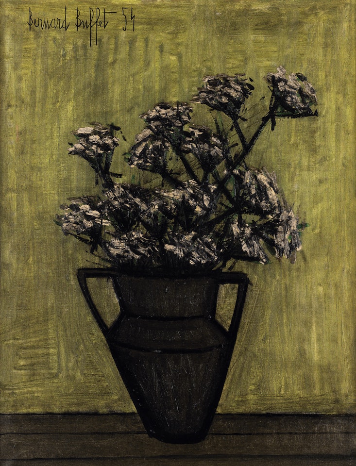 Flowers in a Ceramic Vase by Bernard Buffet