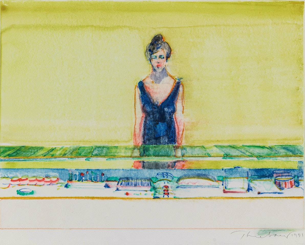 Counter Lady by Wayne Thiebaud