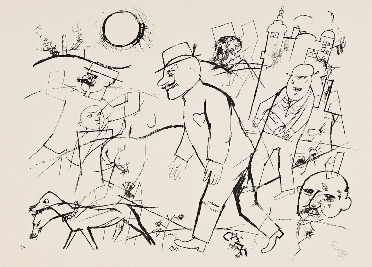 Der besessene Forstadjunkt by George Grosz