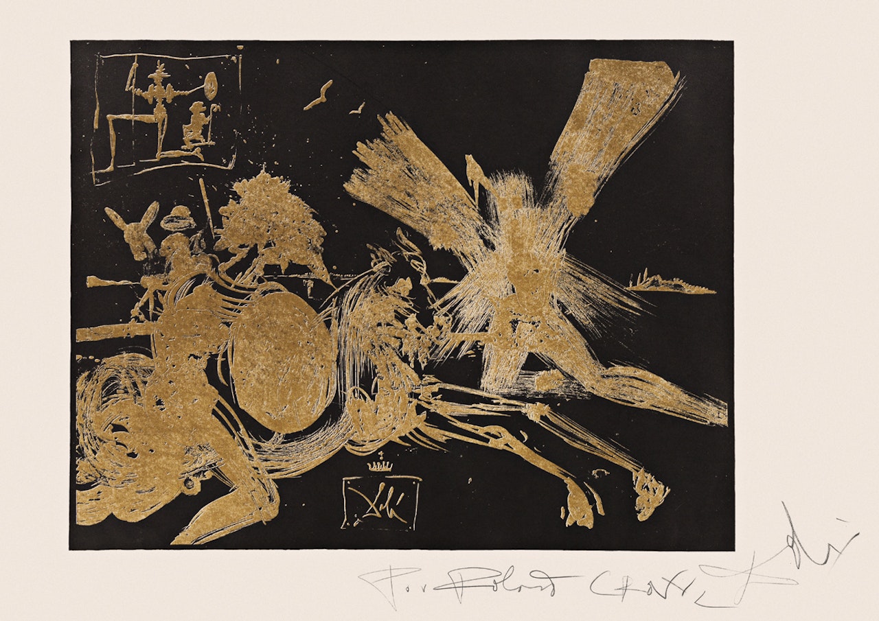 The Face in the Windmill by Salvador Dali