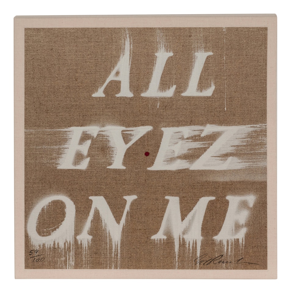 2Pac-All Eyez on Me by Ed Ruscha