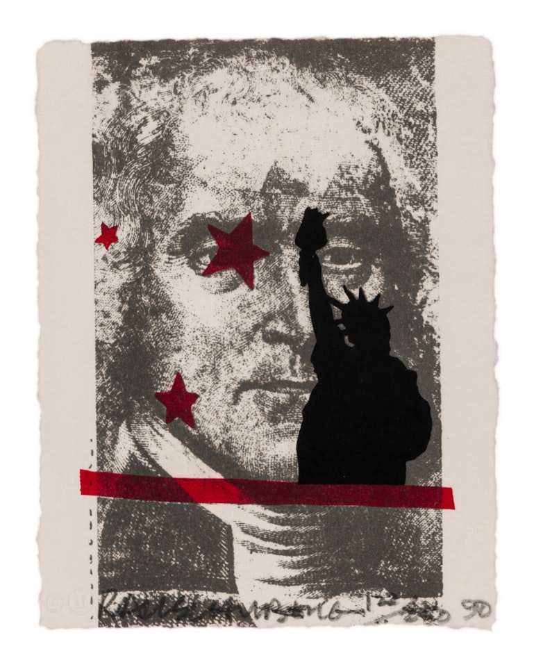 Spackle (from Harvey Gannt Portfolio) by Robert Rauschenberg