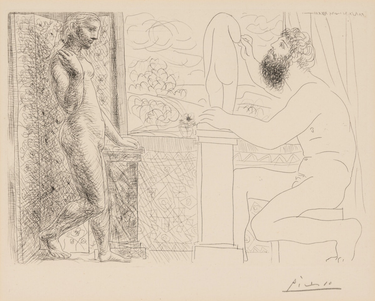 Sculpteur et son Modèle devant une Fenêtre (from La Suite Vollard) by Pablo Picasso
