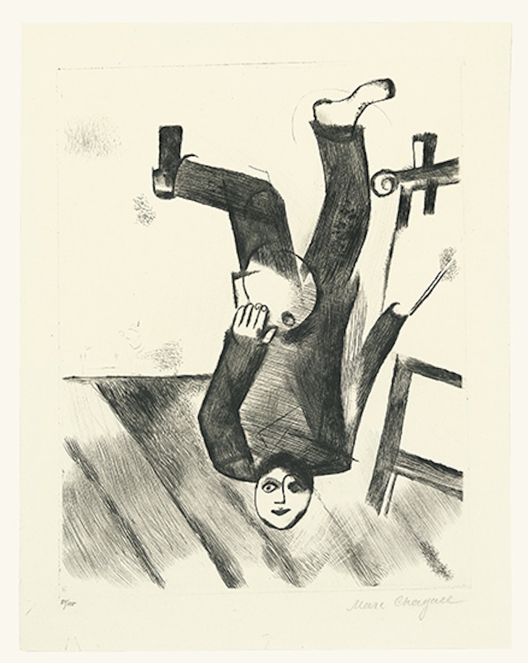 An der Staffelei by Marc Chagall