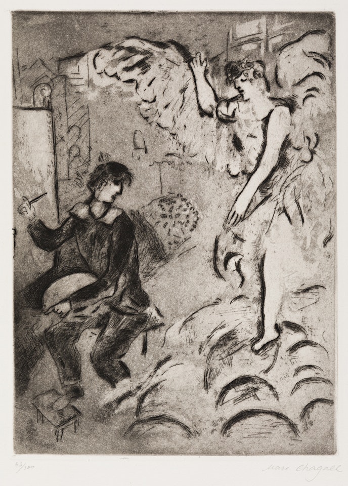 L'Apparition, I by Marc Chagall