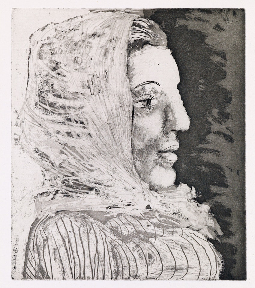 Buste de femme au fichu (Portrait de Dora Maar) by Pablo Picasso