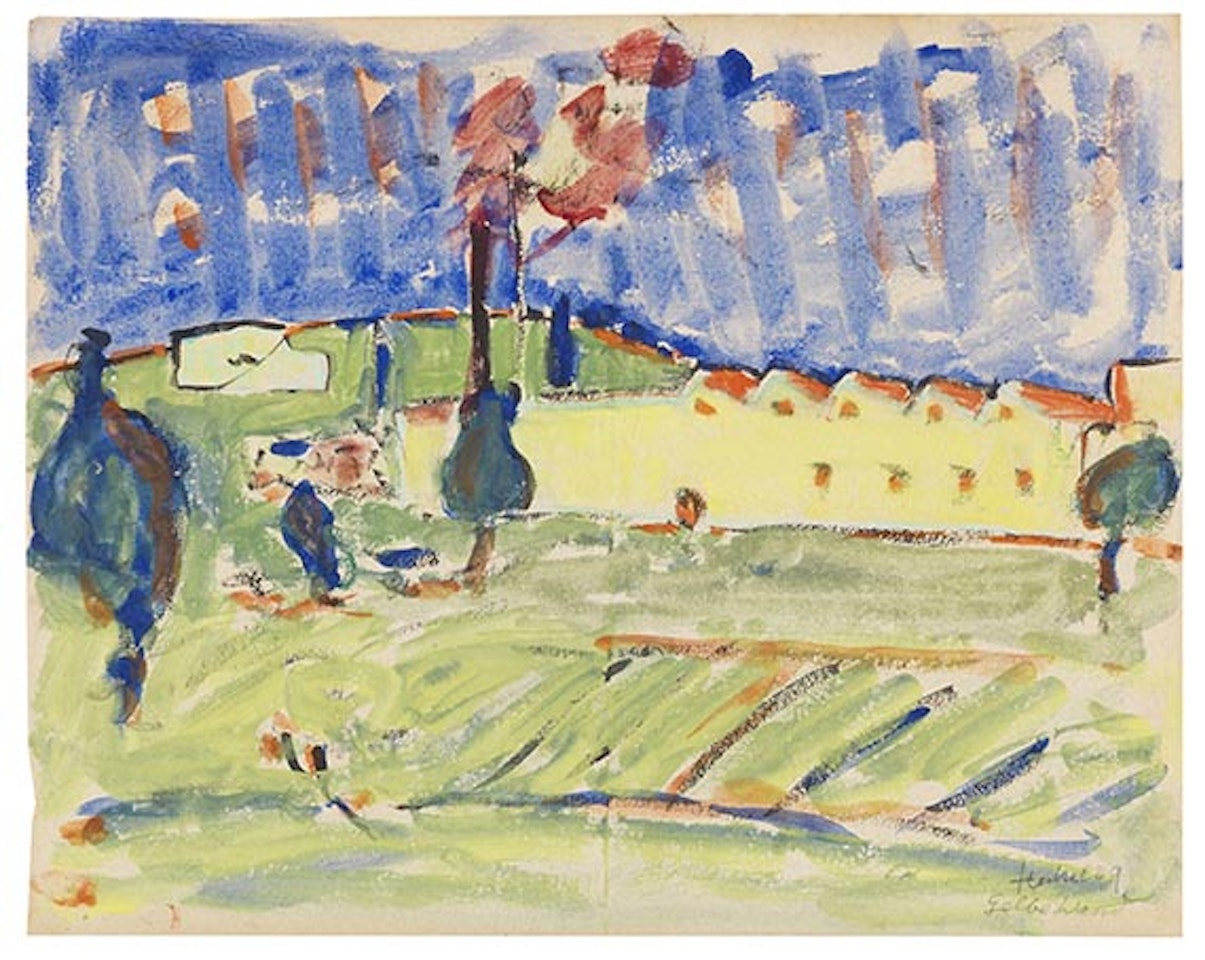 Gelbe Wand by Erich Heckel
