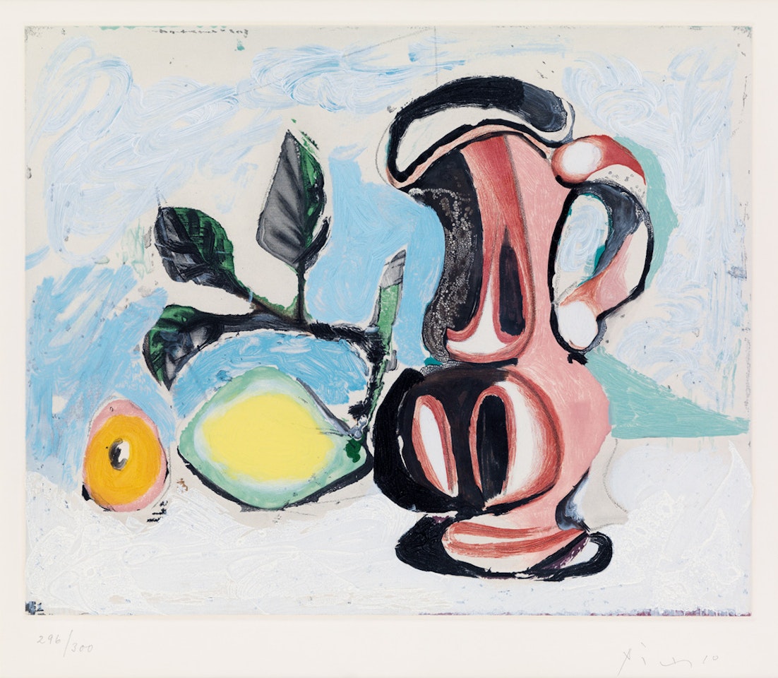 Nature morte au Citron et au Pichet rouge by Pablo Picasso