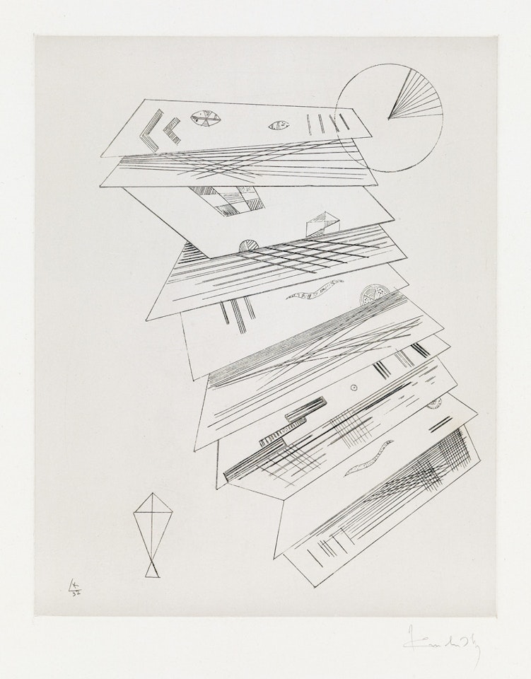 Zweite Radierung für die Editions "Cahiers d'Art." by Wassily Kandinsky