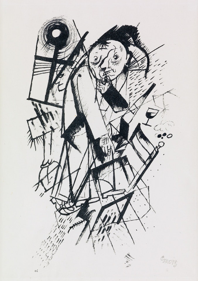 Franz Jung gewidmet by George Grosz