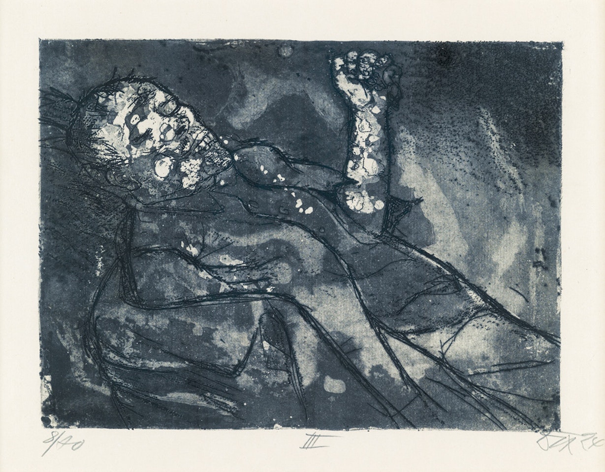 Toter im Schlamm by Otto Dix