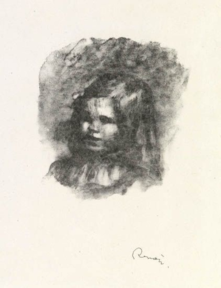 Claude Renoir, tourne a gauche. by Pierre-Auguste Renoir