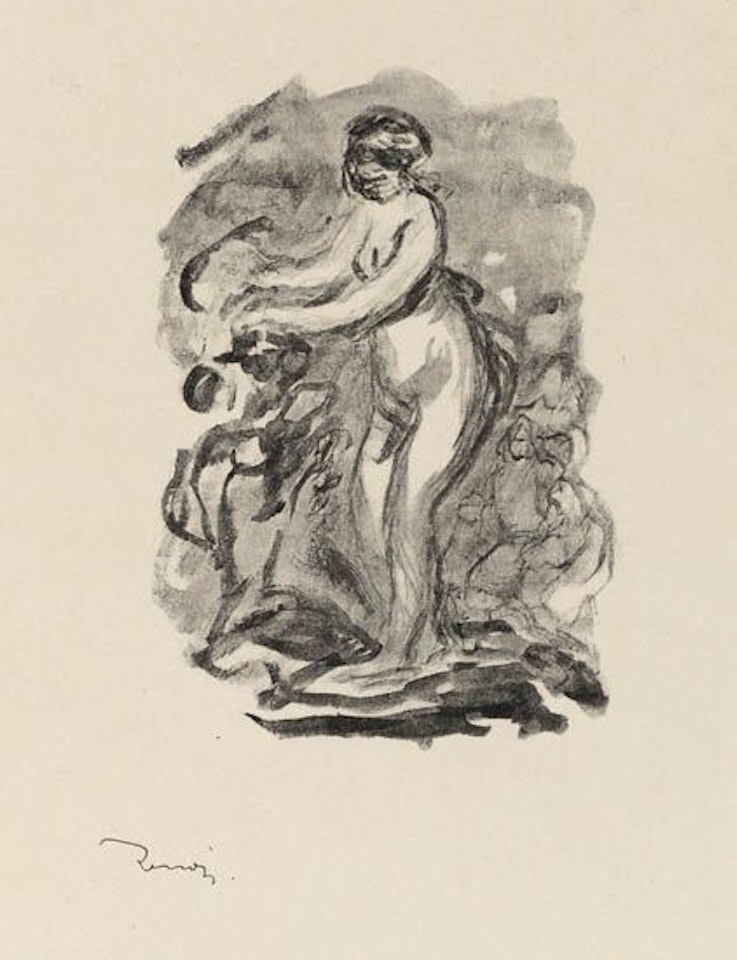 Femme au Cep de Vigne. by Pierre-Auguste Renoir