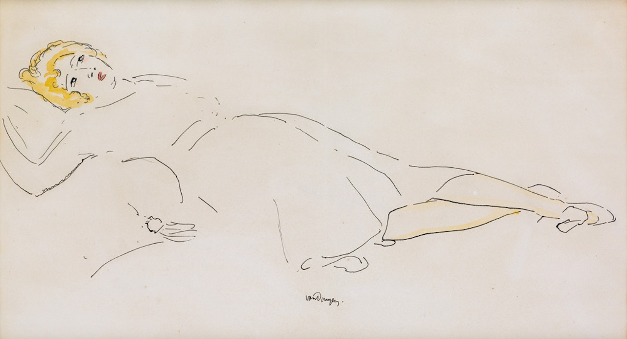 Reclining Woman by Kees van Dongen