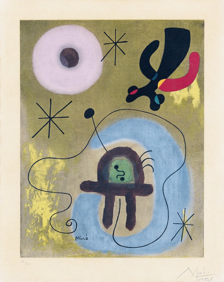 Mauve de la Lune by Joan Miró