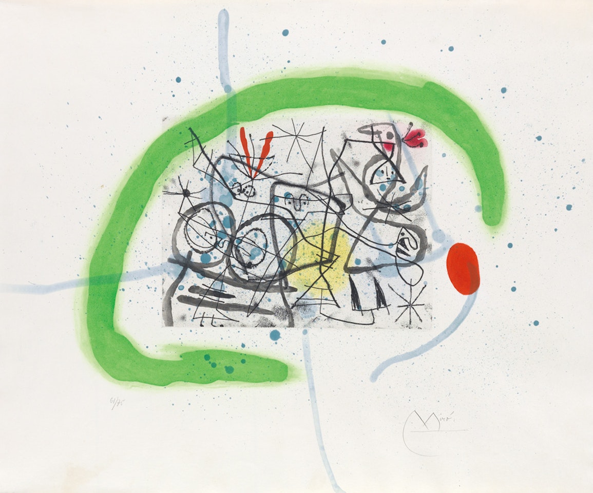 Préparatifs d'Oiseaux IV by Joan Miró