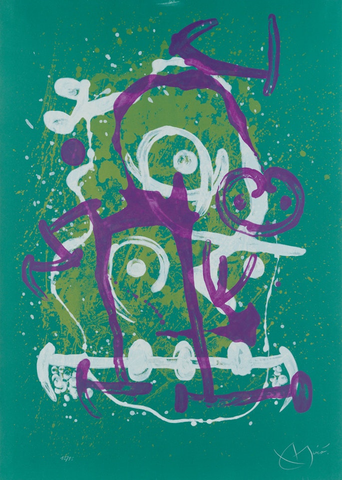 L'Illetré--Vert et Violet by Joan Miró