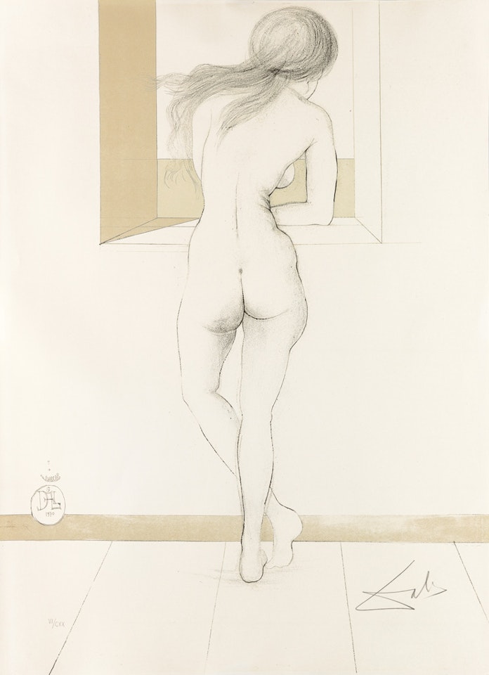 Nu à la fenêtre by Salvador Dali